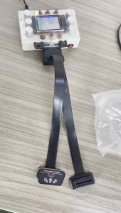 30CM OBDII Mở Rộng Đầu Nối Kép Chia Cổng 16PIN Nam Sang Nữ Dẹt Mỏng Công Cụ Chẩn Đoán Cho ELM327 Kết Nối Ô Tô