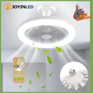 JOYON 3In1 Ceiling Fan With Lighting Lamp E27 Converter Base With Remote Control For Bedroom Living Home Silent Ac85-265v