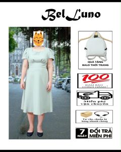 VÁY ĐẦM TRUNG NIÊN TẶNG MẸ CHẤT COTTON THOÁNG MÁT CHO MẸ DỰ TIỆC SANG TRỌNG. VÁY ĐẦM BIGSIZE MÃ BLD06-161