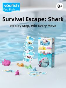 Yaofish | Trò Chơi Board Game Giáo Dục Đua Xe Nhiều Người Chơi Shark Escape Cho Trẻ Em Từ 8 Tuổi