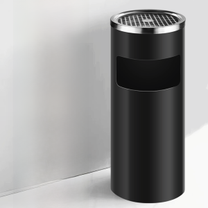 Large Capacity Stainless Steel Trash Can Commercial Office Building Hotel Restroom Handwashing Basin 30L Trash Can