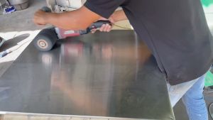 Trục Nỉ đánh sước Hairline  120x100 Grit 60 80 240