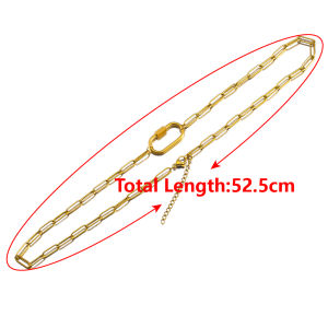 1pc Stainless Steel Semi-finished Frame Charm Chain & Adjustable Extension Chain Lobster Clasp for DIY Necklaces Jewelry Making