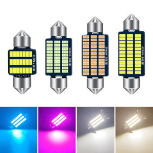 10pcs Festoon C5W LED 31 36 39 41mm 4014 Chips LED Canbus C10W Car LED Interior Reading Light Dome Lamp 12v