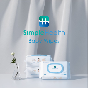 Simple Health TH ทิชชู่ ทิชชู่เปียก Baby Wipes ชุ่มชื้น อ่อนโยน นุ่ม ไม่ขาดง่าย 80 แผ่น