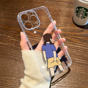 Funny Butt Itching Silicone Phone Case for Apple 17/16 15 14Plus Transparent 13ProMax Cartoon 12Mini Cute 11 Couple XS Air XR