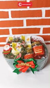 1 LUSIN KERANJANG SERBAGUNA Monstera S -Keranjang Hampers Plastik