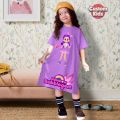 TUNIK ANAK PEREMPUAN RAINBOW BUBBLEGEM RUBY PURPLE FREE NAMA ANAK. 