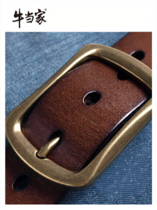 NIUDANGJIA | Pin Buckle Vintage Mens Belt Pure Top Layer Cowhide