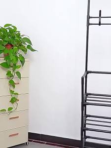 LIANGJUZHIGE | Space Saving Shoe Rack & Coat Hanger