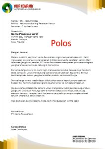 Kop Surat Dalam Bentuk Template PPT Ukuran A4 Model ai01