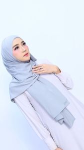 Selendang Pashmina Jersey Premium Premium Solid Motif Polos 180cm untuk Hijabers