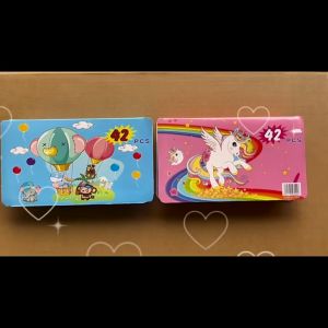 Art Set 42 Alat Kesenian Anak Menggambar Melukin Mewarnai Crayon Pensil Spidol Warna Cat Air DLL