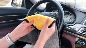 TILONDEX 1PC Dual-Sided Super Absorbent Microfiber Car Cleaning Towel - Auto Drying Cloth for Vehicle