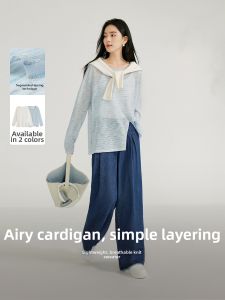 INMAN | Áo Blouse Knitted Tay Dài Chống Nắng Cảm Gió Lạnh