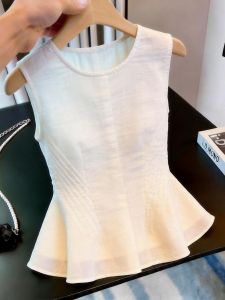 KUNAILIN | Elegant Stylish Sleeveless White Top
