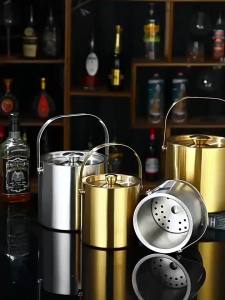 Stainless Steel Insulated Portable Ice Bucket