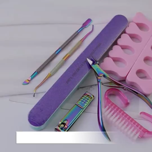 Nail Clippers Kit Beginner Basics Full Set Manicure Tools Includes Brushes Polishing Sand Strips Nail Supplies Accessories for Professional Home Use Stainless Steel Cuticle Pusher File Nail Art Pedicure Beauty Care Essential Kit