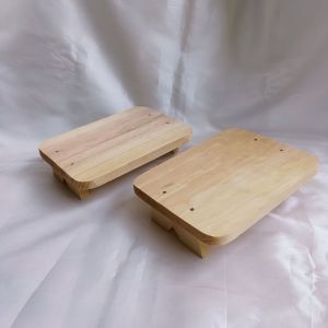 Talenan Kayu Pinus Model kaki Ukuran 21 x 16cm