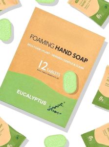 Foaming Hand Soap Tablets Variety Pack 12 Tablets Each in Vanilla Ocean Breeze Lemon Eucalyptus Grapefruit Lavender Scents.