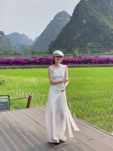 VKSOD | ชุดกางเกงขากว้างแขนกุดคอวีดีไซน์หรูหรา สไตล์ฝรั่งเศส ฤดูร้อนปี 2025 ชุดสองชิ้นสำหรับผู้หญิง สวมใส่สบาย