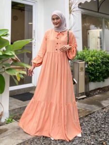 PLAIN DRESS GAMIS TWILL RAYON CANDI MEKAR PREMIUM
