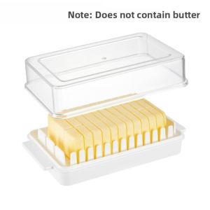 Butter Cutter Box with Lid Rectangular Plastic Storage Container for Cheese And Butter Slicing Preservation Box Kitchen Tool