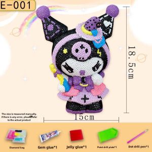 Diamond Sticker Handmade DIY Spot Drill Vinyl Figurine Coin Bank Doll Gifts for Girlfriend Decoration Savings Bank