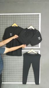 Setelan Baju Olahraga Jersey Lari Gym Jogging Voli Futsal Pria Wanita Set 3 in One