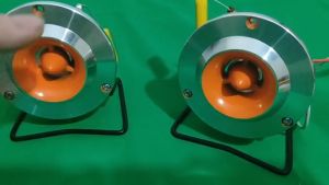 Đôi loa treble rời mặt kim loại màng ti tan kèm tụ gắn trực tiếp amli