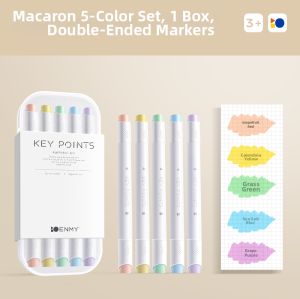 ENMI | Highlighting Pen for Students Marking Note-taking Double-ended Multicolor