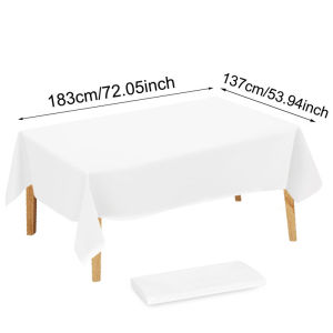 1/5 Pcs Multi Solid Color Disposable Plastic Tablecloth 137×183cm Rectangle Table Cover for Birthday Wedding Events Party Decor
