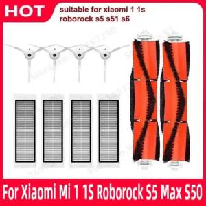 Roborock | For Xiaomi Mi 1 1S Roborock S5 Max S50 Mijia Vacuum Cleaner Hepa Filter Main Brush Side Brush Robot Vacuum Cleaner Accessories