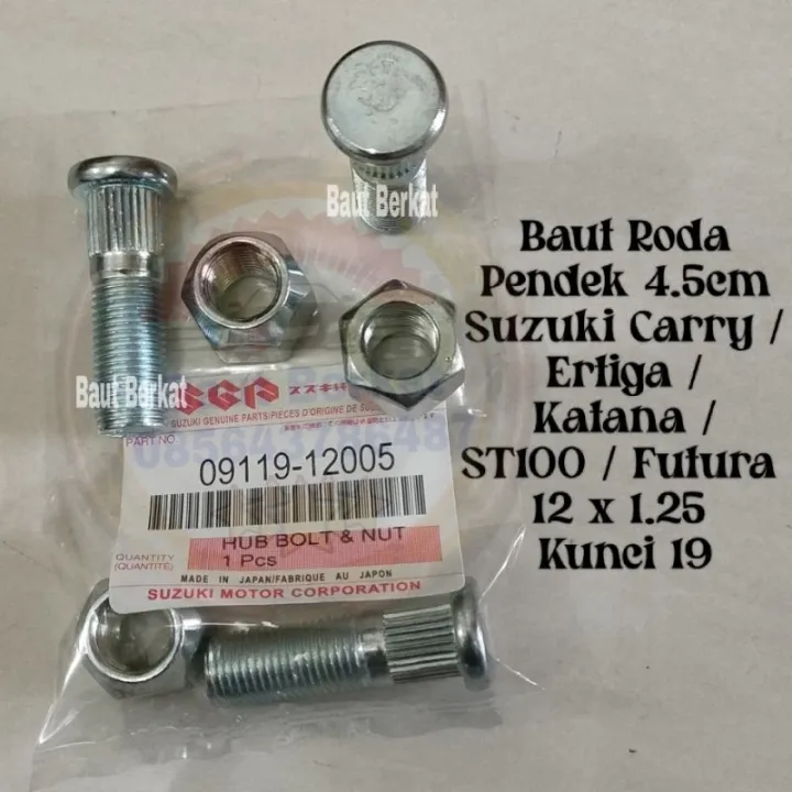 ISI 10 PCS baut roda carry pendek vitara futura jimny katana ST100 ...