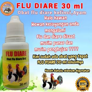 obat flu diare kelinci ayam isi 30 ml untuk obat diare obat flu hewan manjur
