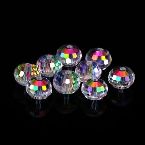 6mm 8mm 96 Austria Crystal Beads Faceted Round Loose Spacer Beads Rhinestone for Jewelry Making DIY Necklace Bracelet Earring