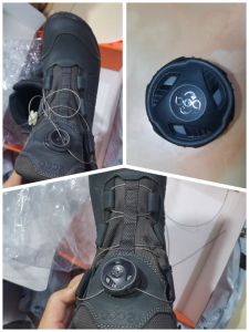 Outdoor Cycling Boot Laces FITGO Rotating Buckle Accessories Steel Wire Rope Shoelaces BOA Rotary Buckle Repair Replacement Modification