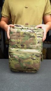 TOPTACPRO 2L Tactical Hydration Pouch Laser Cut MOLLE Hydration Backpack Double Sundries Pouch 500D Cordura Nylon 8505