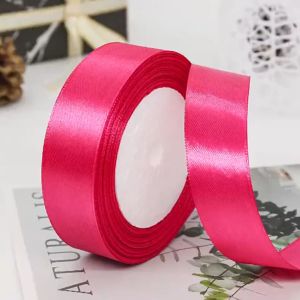UMI 2.5cm 25Yards DIY Bow Craft Satin Ribbon Flower Wrapping Webbing Decoration Packaging Gift Lace Hadiah Riben Kain 彩丝带