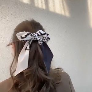 Korean Style Fashion Multi Use Silk Scarf Hair Tie Hair Decoration Accessory 1pc
