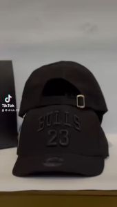 Promo Topi Pria Wanita Baseball Bordir Bulls-23 Model Keren Full Black / Topi Distro Fashion Dewasa Trandy Dan Kekinian (COD)