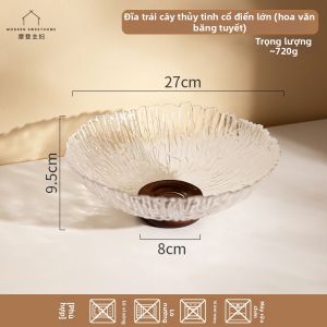MODERN SWEETHOME | Đĩa Sứ Thủy Tinh Phòng Khách Cho Trái Cây Hạt Và Đồ Ăn Nhẹ