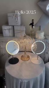 Gương Trang Điểm LED Di Động Có Điều Khiển Cảm Ứng 3 Mức Độ Sáng Đa Góc Nhìn Dùng Cho Trang Điểm Và Làm Đẹp