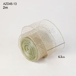 Silk Christmas Decorative Ribbon Festive Atmosphere Setup Holiday Gift Box Tying Ribbon Christmas Decoration Supplies