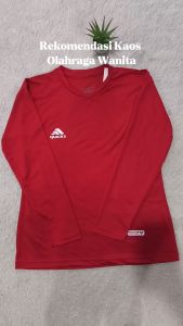 Baju Olahraga Atasan Wanita Lengan Panjang Kaos Jersey Dry Fit Running Zumba Lari Yoga Senam Fitness Volly Futsal Sport dll..
