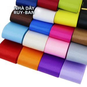 10 Mét/lô 38mm Grosgrain Ruy Băng Hai Mặt Art Deco Màu Trơn Bán Buôn Cho Gói Quà Trang Trí Giáng Sinh