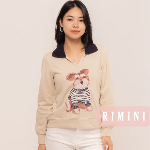 RIMINI - Atasan Berlengan Panjang Premium Printed Long Sleeves Size XS - 3XL Eliana Top CC32606