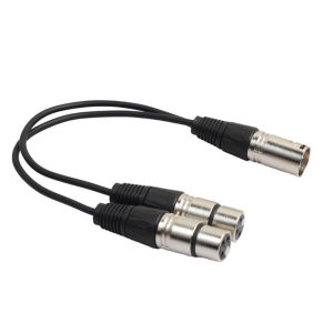 Y Splitter xlr male to female 3pin  Connect Microphone wire for Mixer Mixing Console Mic plug