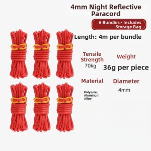 Windproof Reflective Tent Guyline