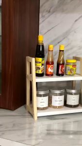 Rak Bumbu Dapur Kayu & Rak Serbaguna